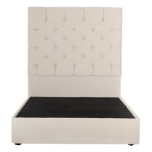 Cabecera Queen Size Dicasa Capri Beige con Base Colt
