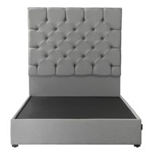 Cabecera King Size Dicasa Capri Gris con Base Kuant