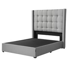 Cabecera Matrimonial Dicasa Titan Gris con Base Kuant