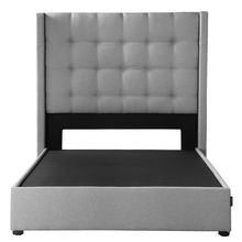 Cabecera Matrimonial Dicasa Titan Gris con Base Kuant