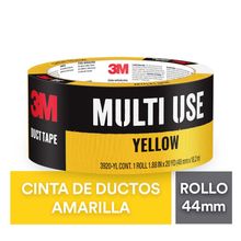 Cinta Adhesiva para Ductos 3M Amarilla 48mm x 18.2m