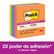 Post-It Notas Super Sticky Río de Janerio 3x3" 450 hojas