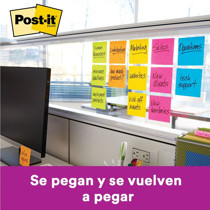 PostIt Notas Super Sticky Río de Janerio 3x3" 450 hojas Notas