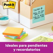Post-It Notas Super Sticky Miami Río de Janeiro Raya 4x4" Varios Colores 210 hojas