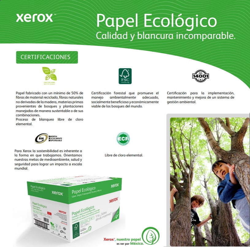 Papel Reciclado Oficio Office Depot Ecológico Paquete 500 hojas blancas