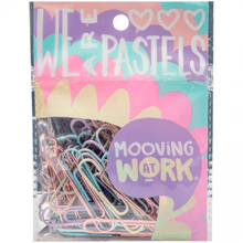 Clips Mooving Pastel 50mm 25 piezas
