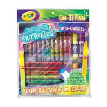 Set Creativo Crayola Twistables Colores Extremos 37 Piezas