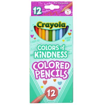 Lápices de Colores Crayola Colors Of Kindness Redondos 12 piezas