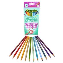Lápices de Colores Crayola Colors Of Kindness Redondos 12 piezas