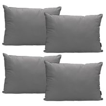Almohadas Dicasa Estándar Gris 4 piezas