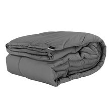 Edredón King Size Dicasa Homy Gris Oscuro