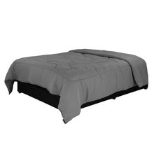 Edredón King Size Dicasa Homy Gris Oscuro
