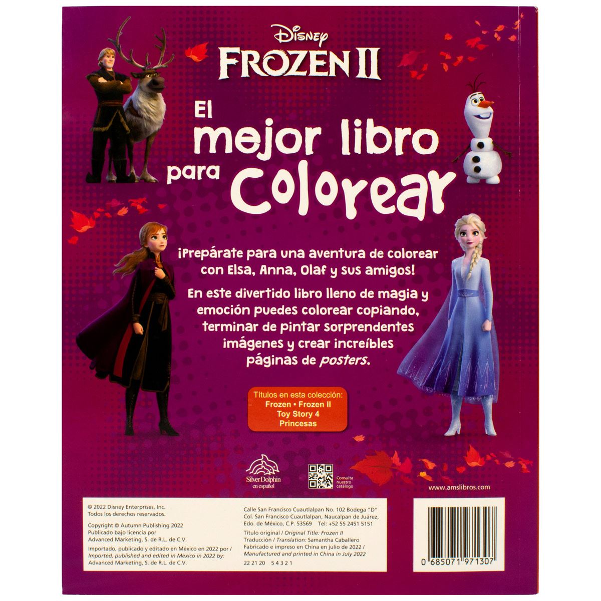Disney Frozen 2 Libro para colorear y pegatinas Actividad Deluxe Set