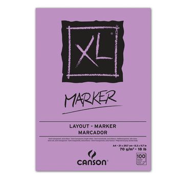 Bloc de Dibujo Canson XL Marker A4 100 hojas