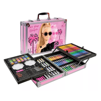 Set de Arte Berry Hip Portafolio Premium Barbie 145 piezas