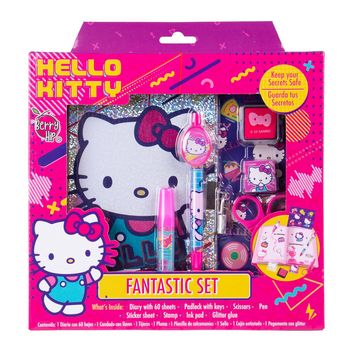 Set de Diario Berry Hip Hello Kitty 8 piezas