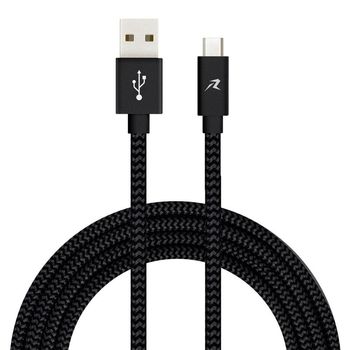 Cable USB a USB-C Negro 3m