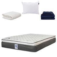 Colchón Matrimonial Spring Air Phantom con Almohada, Protector y Sábanas
