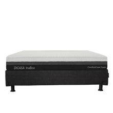 Colchón Individual en Caja Dicasa InaBox con Box Negro, Almohada, Protector, Sábanas y Edredón