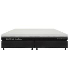 Colchón King Size en Caja Dicasa InaBox con Box Negro, Almohada, Protector, Sábanas y Edredón
