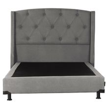 Colchón Matrimonial Vail con Cabecera Zefyr y Box Gris