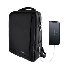 Mochila Antirrobo Impermeable 15.5" Negra