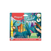 Rotuladores Jumbo Maped Jungle Fever 12 piezas