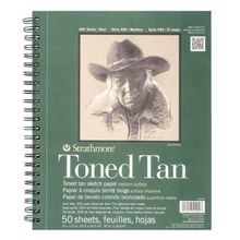 Bloc de Papel para Boceto Strathmore Toned Tan Serie 400 22.9x30.5cm 50 hojas