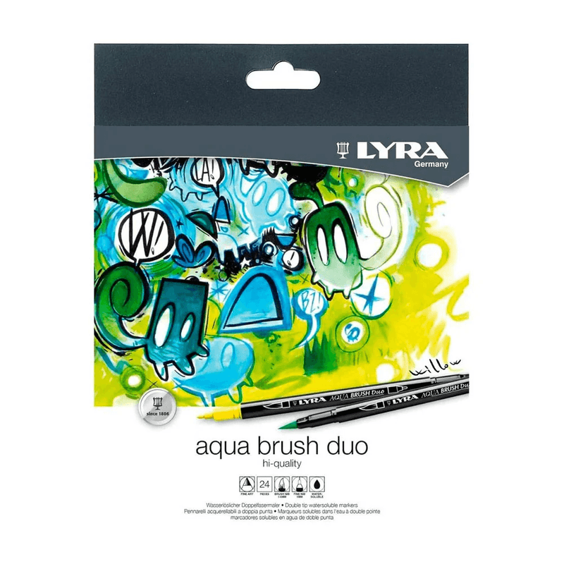 Marcadores Lyra Aqua Brush Duo 12 piezas | OfficeMax