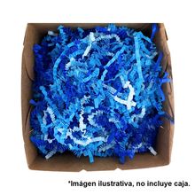 Papel Triturado en Zigzag para Decoración o Envío Mix Azul 5kg