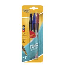 Bolígrafos Bic Cristal Básicos 3 piezas