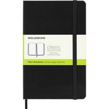 Libreta Moleskine Clásica Pasta Dura Hojas Blancas Mediana Negra