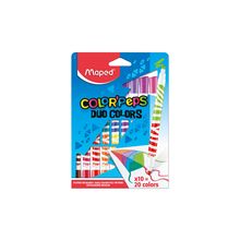 Plumones Maped Dúo Color Peps Punto Mediano 10 pzas