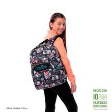Mochila Totto Acuarela Ecole Estampado