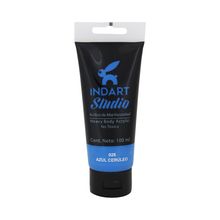 Pintura Acrílica Roel Indart Studio 028 Azul Cerúleo 100ml