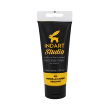 Pintura Acrílica Roel Indart Studio 035 Amarillo Cadmio Obscuro 100ml