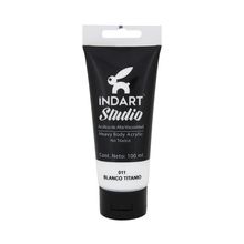 Pintura Acrílica Roel Indart Studio 011 Blanco Titanio 100ml