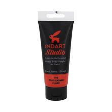 Pintura Acrílica Roel Indart Studio 018 Rojo Cadmio Claro 100ml