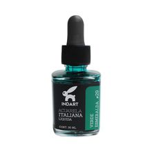 Acuarela Líquida Italiana Indart 029 Verde Esmeralda 30ml