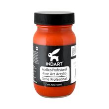 Pintura Acrílica Profesional Roel Indart Serie 3 012 Rojo Bermellón Hansa 100ml