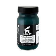 Pintura Acrílica Profesional Roel Indart Serie 2 037 Verde Viridian 100ml