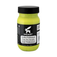 Pintura Acrílica Profesional Roel Indart Serie 4 007 Amarillo Limón Cadmio 100ml