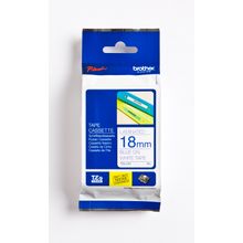 Cinta para Rotulador Brother TZE243 18mm Azul/Blanco