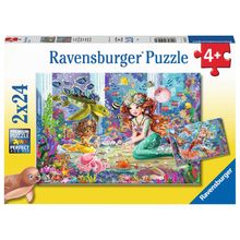 Rompecabezas Ravensburger Sirenas Hechizantes 2x24