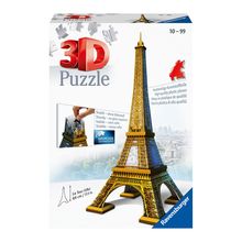 Rompecabezas Ravensburger 3D Torre Eiffel 44cm 216 piezas