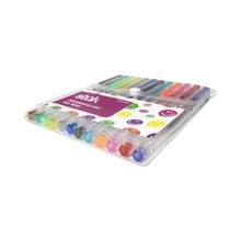 Bolígrafos de Gel Stuk Smiley Neón 12 piezas