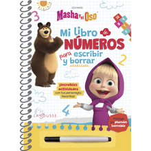 Mi Libro De Números Para Escribir Y Borrar. Masha Y El Oso