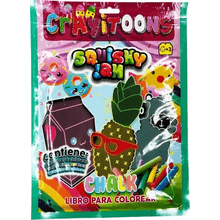 Libro para Colorear Crayitoons Gis Squishy Jam Niña