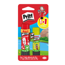Lápiz Adhesivo Pritt Maxi 42g y Neón 20gr