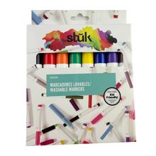 Marcatextos Lavables Stuk Colorat 8 piezas